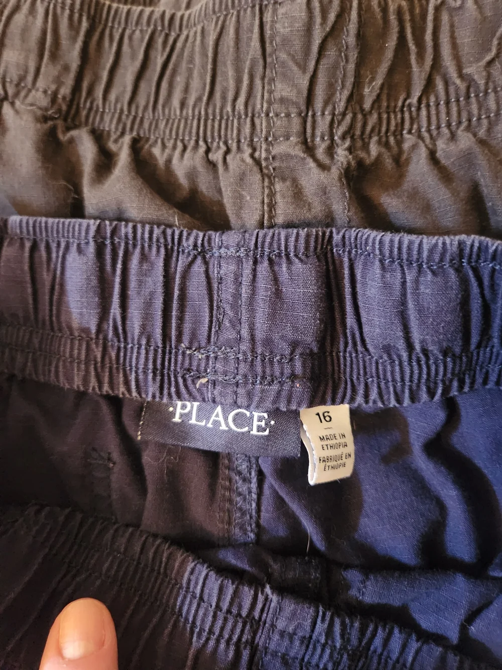 Children's Place Boys Cargo Shorts Lot Of 6 - Navy, Black, Khaki, Gray, Tan SZ16